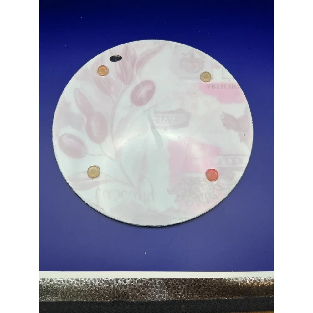 Tuscany Olive‎ Art Glass Trivet 8